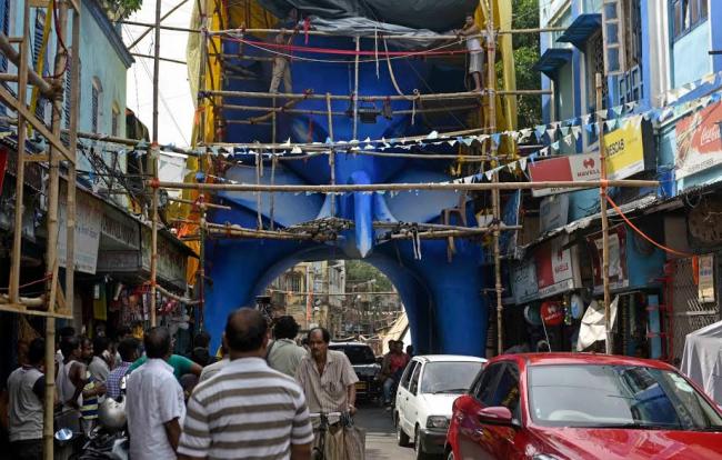 Bhowanipur 75 Palli Sarbojanin Durgotsav to woo pandal hoppers with 45 feet elephant