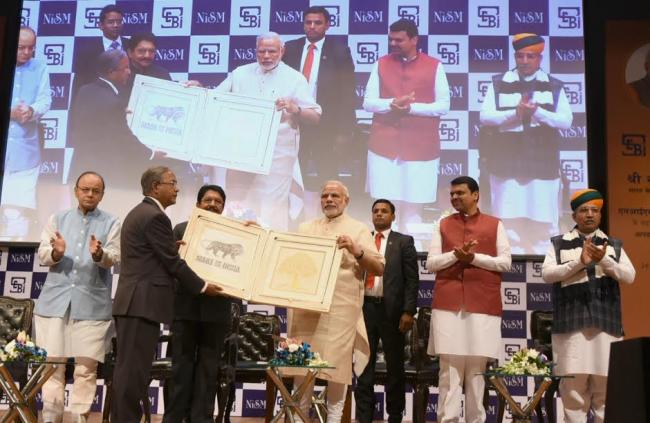 Narendra Modi arrives at Mumbai Airport 