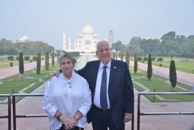  Israelâ€™s President Reuven Rivlin visits Taj Mahal