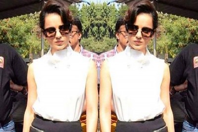 Kangana Ranaut  spotted at  event for Road Safety