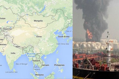 Fire in Chinese chemical storage warehouse