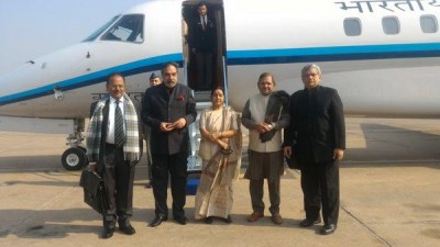 Sushma Swaraj- led Indian delegation to attend Sushil Koirala's funeral