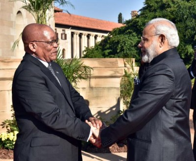 Modi in South Africa, holds talks with President Jacob Zuma