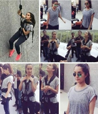 Shraddha spotted hanging on the exterior of 34-storey building 