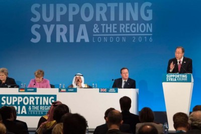 Record $10 billion pledged in humanitarian aid for Syria at UN co-hosted conference in London