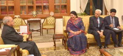 Bangladesh Parliament Speaker calls on President Pranab Mukherjee
