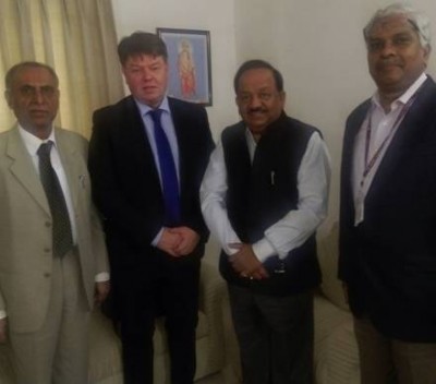 World Meteorological Organization Secretary General Petteri Taalas meets  Harsh Vardhan