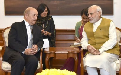 Defence Minister of France calls on PM Modi