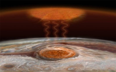Jupiterâ€™s great red spot likely a massive heat source
