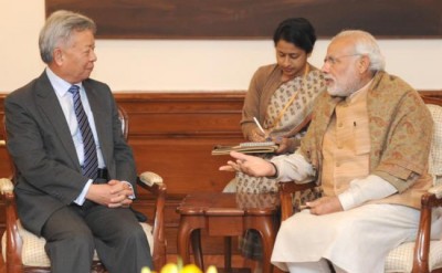PM Modi receives President-Designate of the AIIB