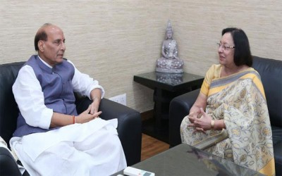 Najma A. Heptulla meets Rajnath Singh