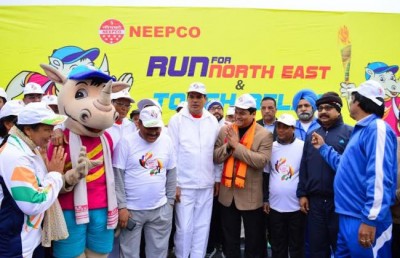 SAF games torch reaches Guwahati, theme song launched