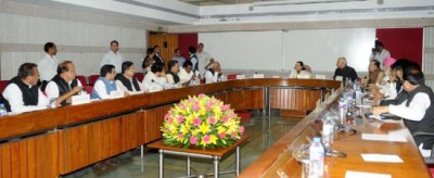 Sumitra Mahajan attends All Party Meeting