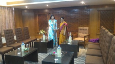 Sushma Swaraj meets Maldives FM Dunya Maumoon