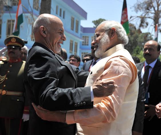 Narendra Modi emplanes for Herat
