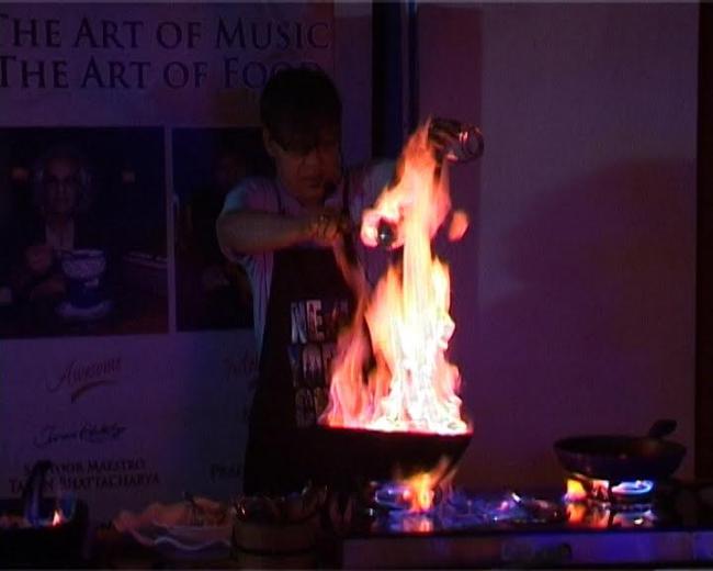 Pandit Tarun Bhattacharya ,Master Chef Pradeep Rozario presenteducation 