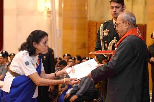 Narendra Modi arrives at the PETROTECH-2016