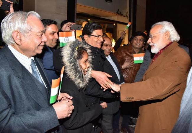Narendra Modi arrives at Brussels Military Airport, Belgium