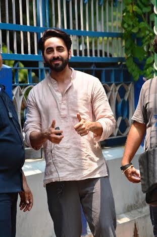 Ayushmann Khurrana shoots for Meri Pyaari Bindu in Kolkata