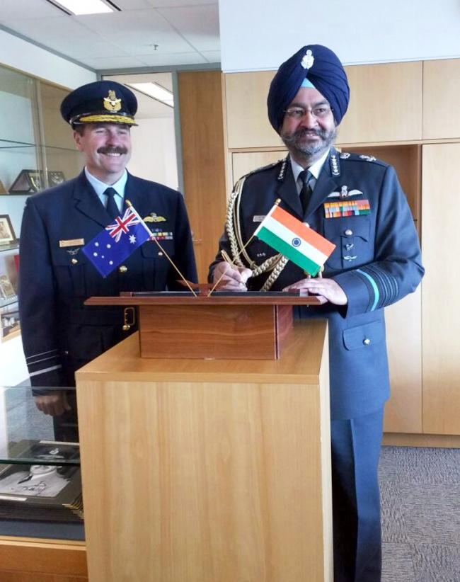 Air Chief Marshal BS Dhanoa in Australia 