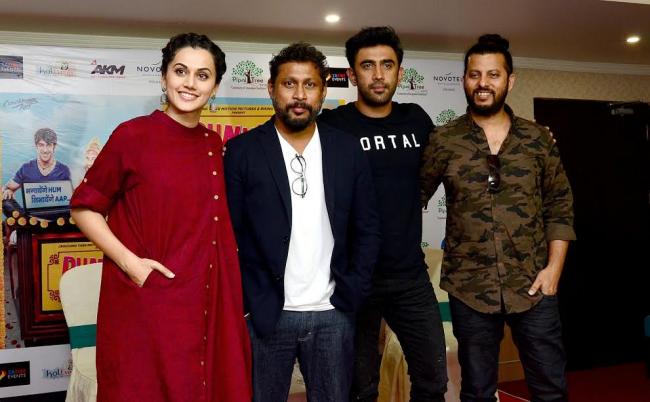 Taapsee, Amit, Shoojit promote Runningshaadi.com in Kolkata