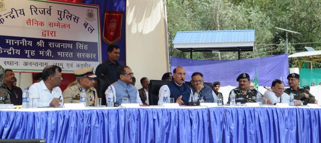 Home Minister Rajnath Singh in Jammu and Kashmir