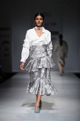 Amazon India Fashion Week: Hemant & Nandita displays their collection on floor