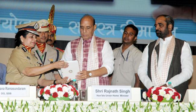 Union Home Minister Rajnath Singh in New Delhi