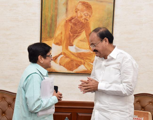 Governors and Lt Governors call on Vice President M Venkaiah Naidu in New Delhi
