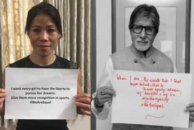 Megastar Amitabh Bachchan's unique message in support of gender equality campaign  