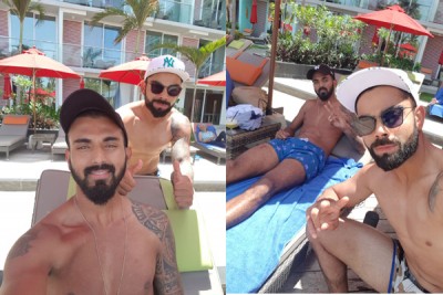KL Rahul, Virat Kohli share fun moments in Sri Lanka, click selfie together