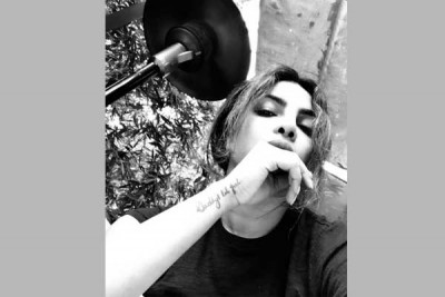 Priyanka Chopra posts cute black and white image on social media