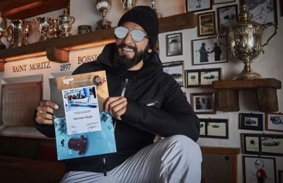 Ranveer Singh tries his hand at Olymbia Bobrun