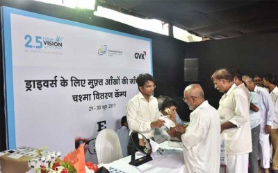 MIAL organises two-day free eye checkup & spectacle distribution camp for airport cabbies