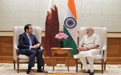 Qatari Foreign Minister Sheikh Mohamed bin Abdulrahman Al-Thani visits India, meet PM Modi,Sushma Swaraj