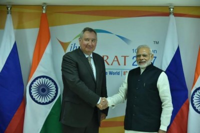 Russian Deputy PM Dmitry Rogozin meets PM Modi