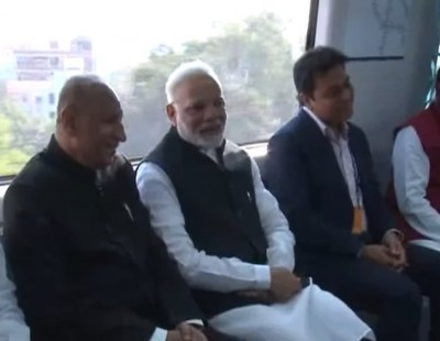 PM Modi inaugurates Hyderabad Metro