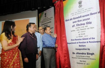MoS Jitendra Singh inaugurates first â€˜Pension Adalatâ€™ today 
