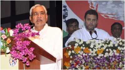 Nitish Kumar meets Congress vice president Rahul Gandhi