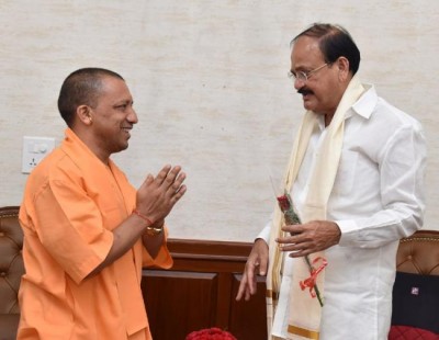 Yogi Adityanath meets Vice President  M. Venkaiah Naidu 