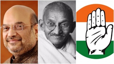 Congress demands  Amit Shah apology for alleged derogatory remark on Mahatma Gandhi