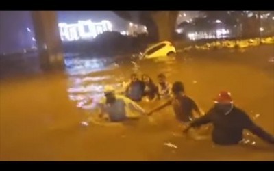 Heavy rains hit normal life in Bangalore, woman rescued from submerged car