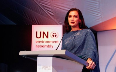 Dia Mirza hosted the Earth Champs Awards at the UN Environment Assembly in Nairobi with other international leaders