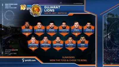 IPL: Sunrisers Hyderabad win toss, opt to field first