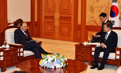 Arun Jaitley calls upon Moon Jae-in of  Republic of Korea 