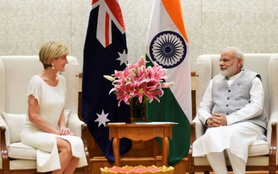 Julie Bishop calls on PM Narendra Modi