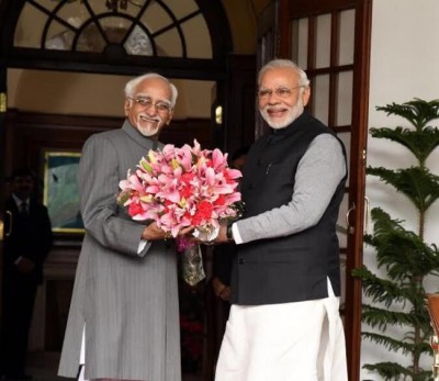 PM Modi meets President, Vice-President, wishes on new year