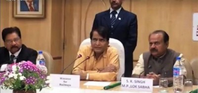 Railway Minister Suresh Prabhu inaugurates Ranchi-Tori railway in Jharkhand  