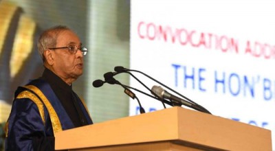  President Mukherjee inaugurates 44 Kms Deoghar - Basukinath Solar Street Light project 