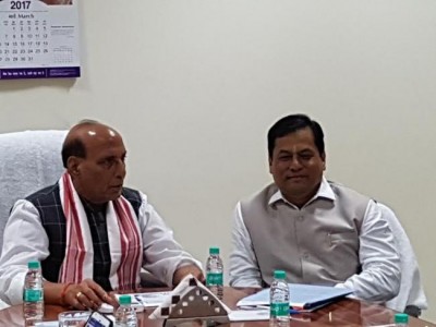 Assam CM discusses gamut of security, important issues with Rajnath Singh  